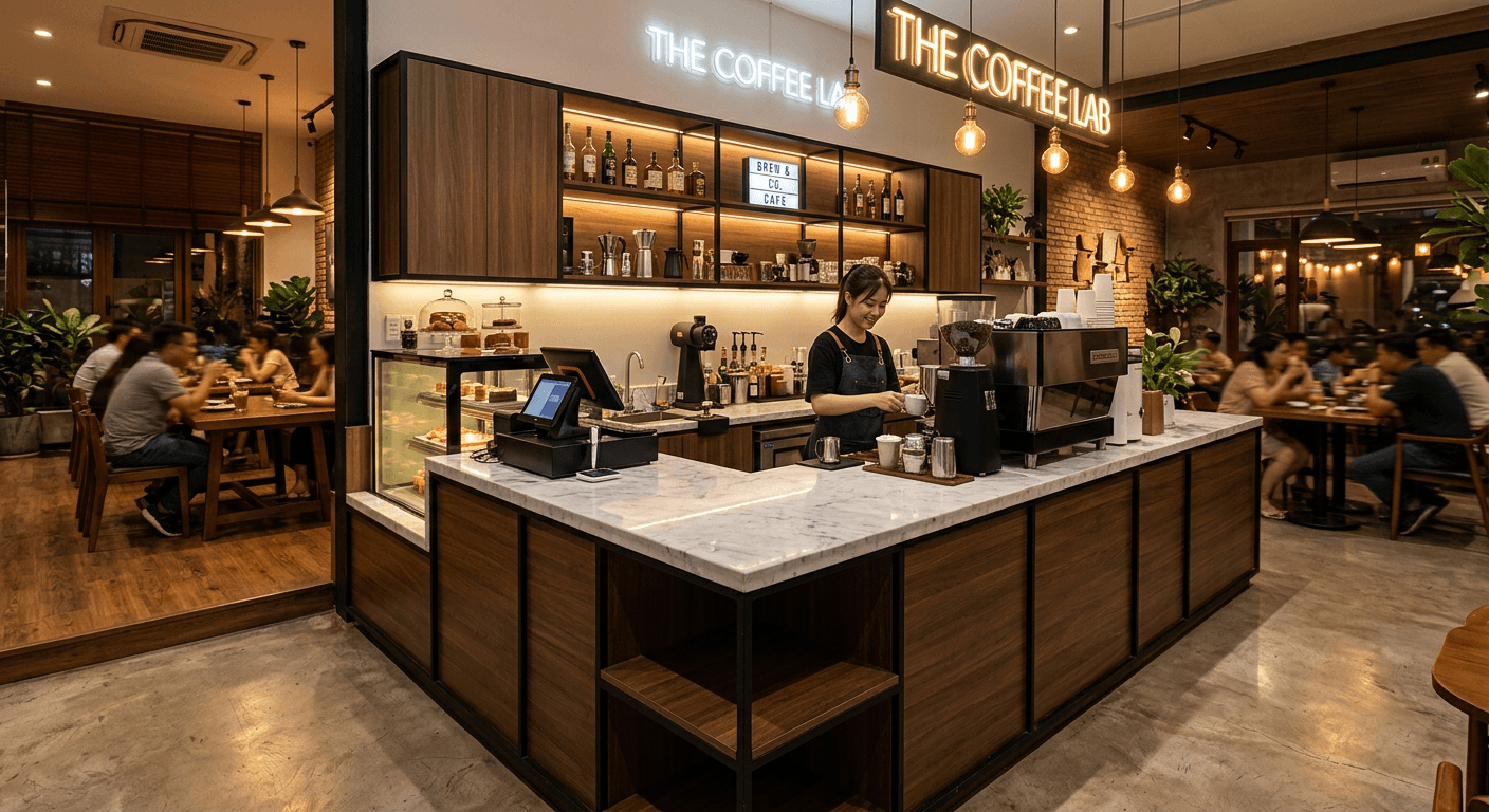 Cách bố trí quầy pha chế (1)