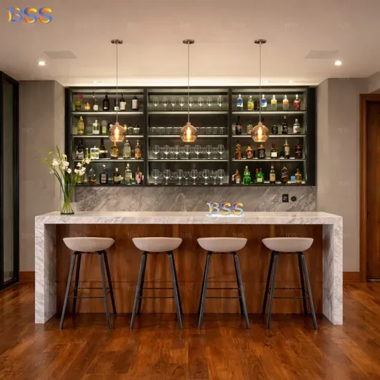 Quầy bar đá Carrara marble