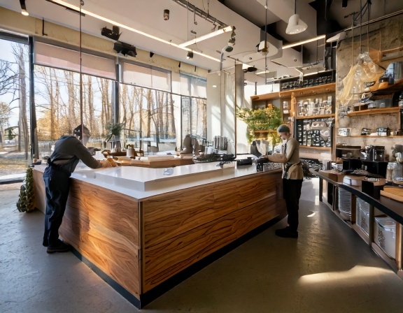 Giá thi công quầy pha chế cafe (2)