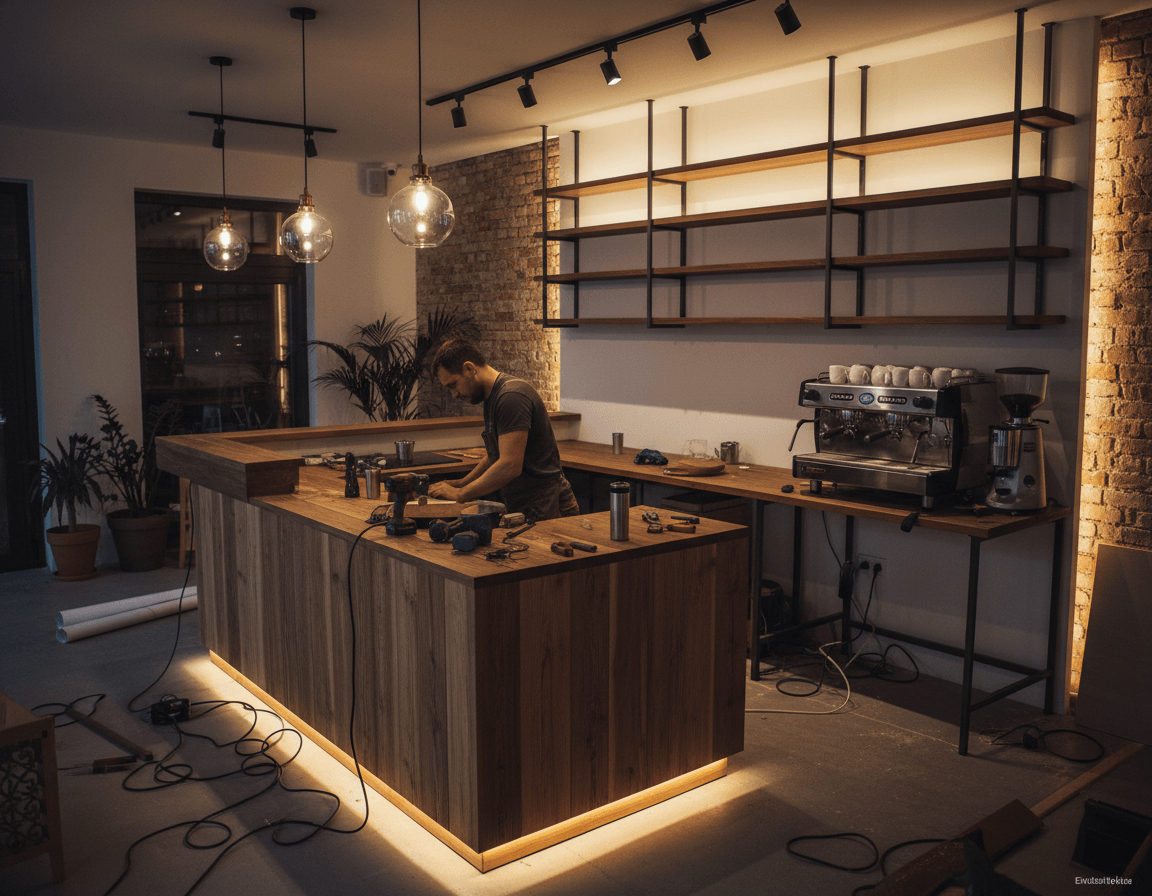 Giá thi công quầy pha chế cafe (1)