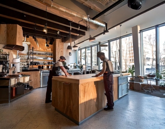 Giá thi công quầy pha chế cafe (5)