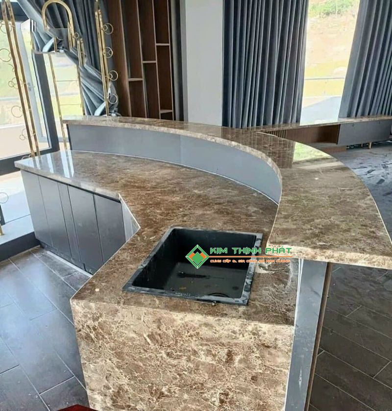 Hình ảnh quầy bar đá marble