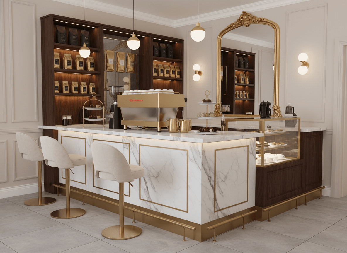 Mẫu quầy pha chế cafe nhỏ (1)