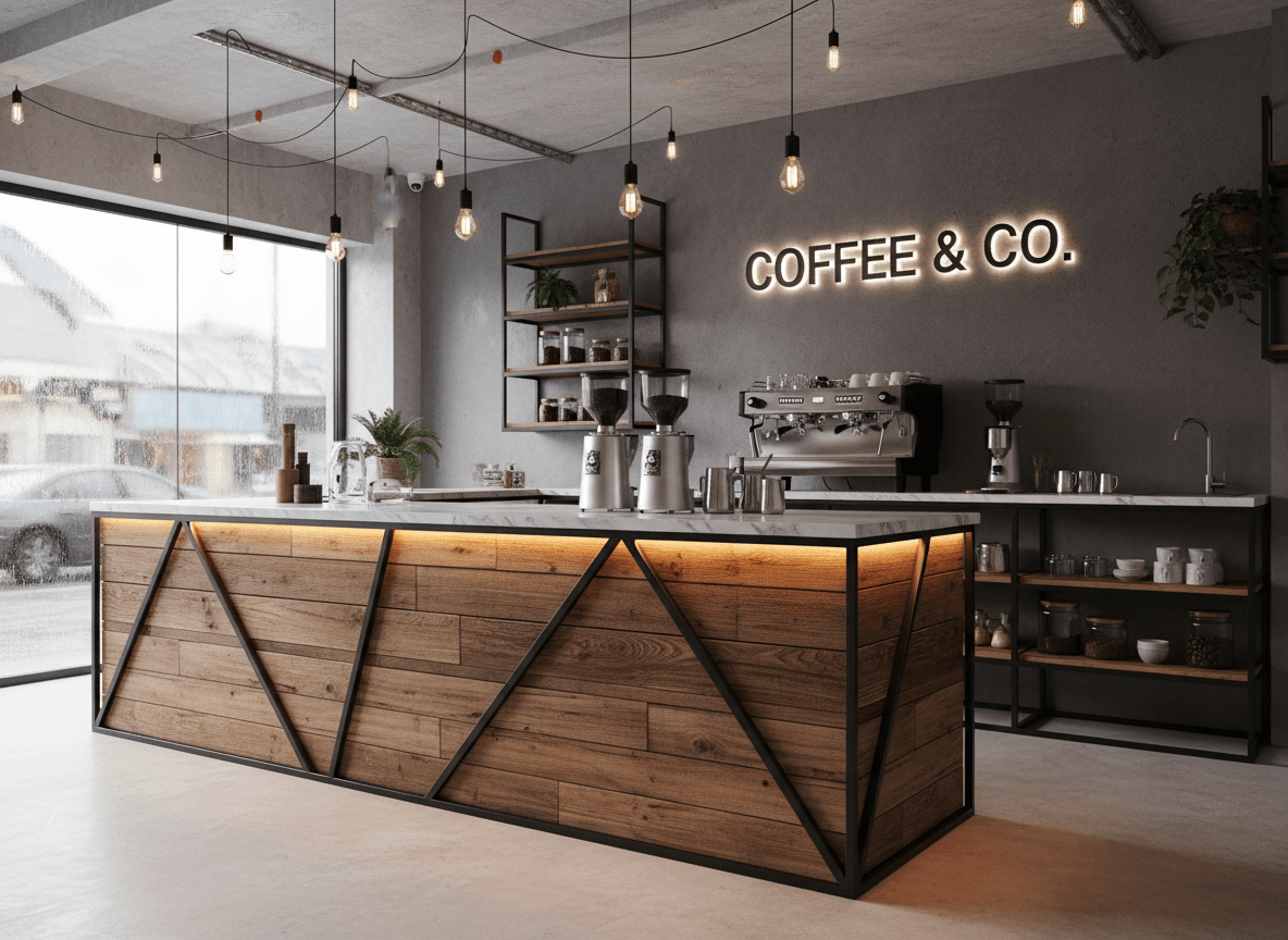 Mẫu quầy pha chế hiện đại (5)