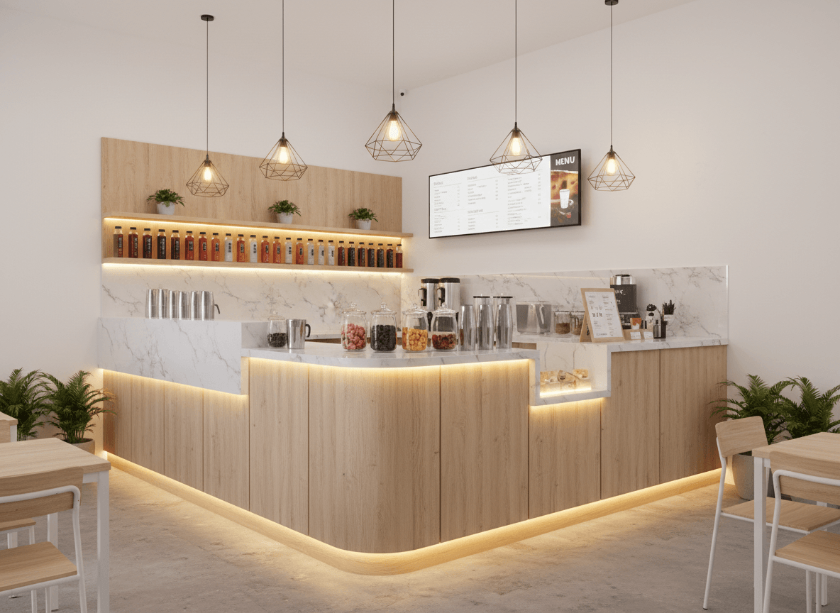 Mẫu quầy pha chế trà sữa đẹp (5)