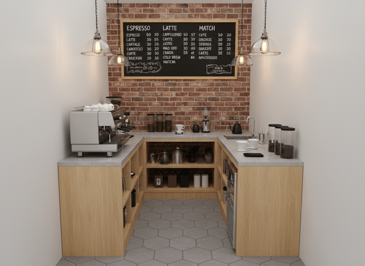 Quầy pha chế cho mặt bằng nhỏ (1)