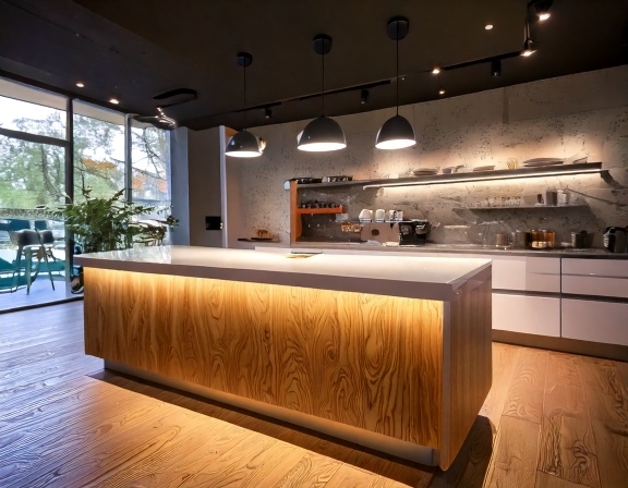 Quầy pha chế chữ L (3)