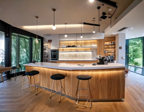 Quầy pha chế chữ L (4)