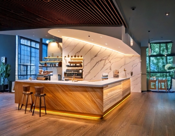 Quầy pha chế chữ L (5)