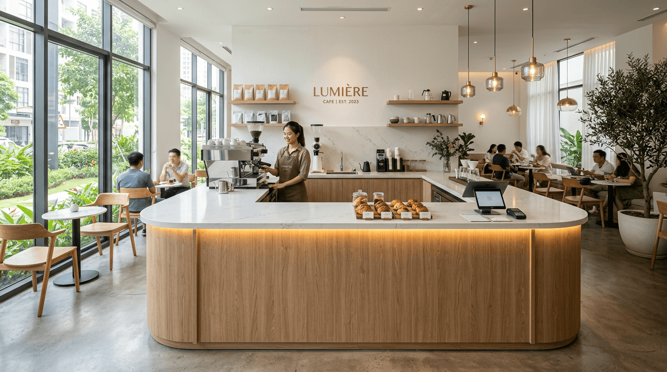 Quầy pha chế chữ U (2)