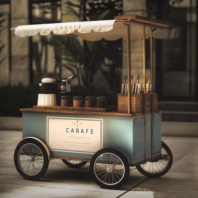 Quầy pha chế có bánh xe (3)