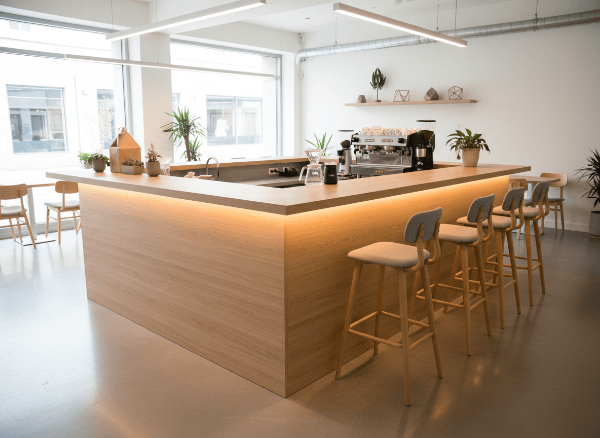 Quầy pha chế gỗ MDF (1)