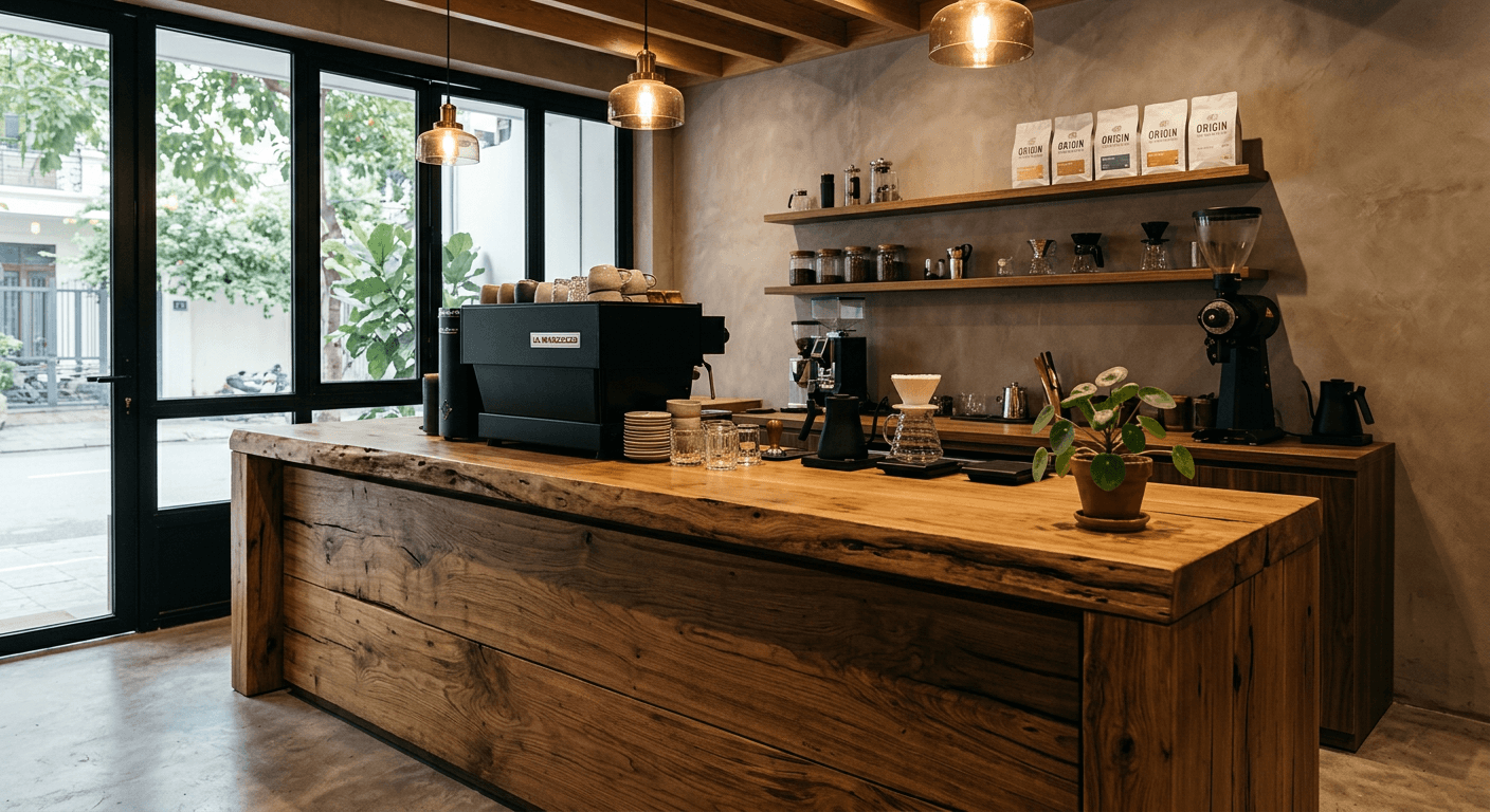 Quầy pha chế gỗ tự nhiên (1)