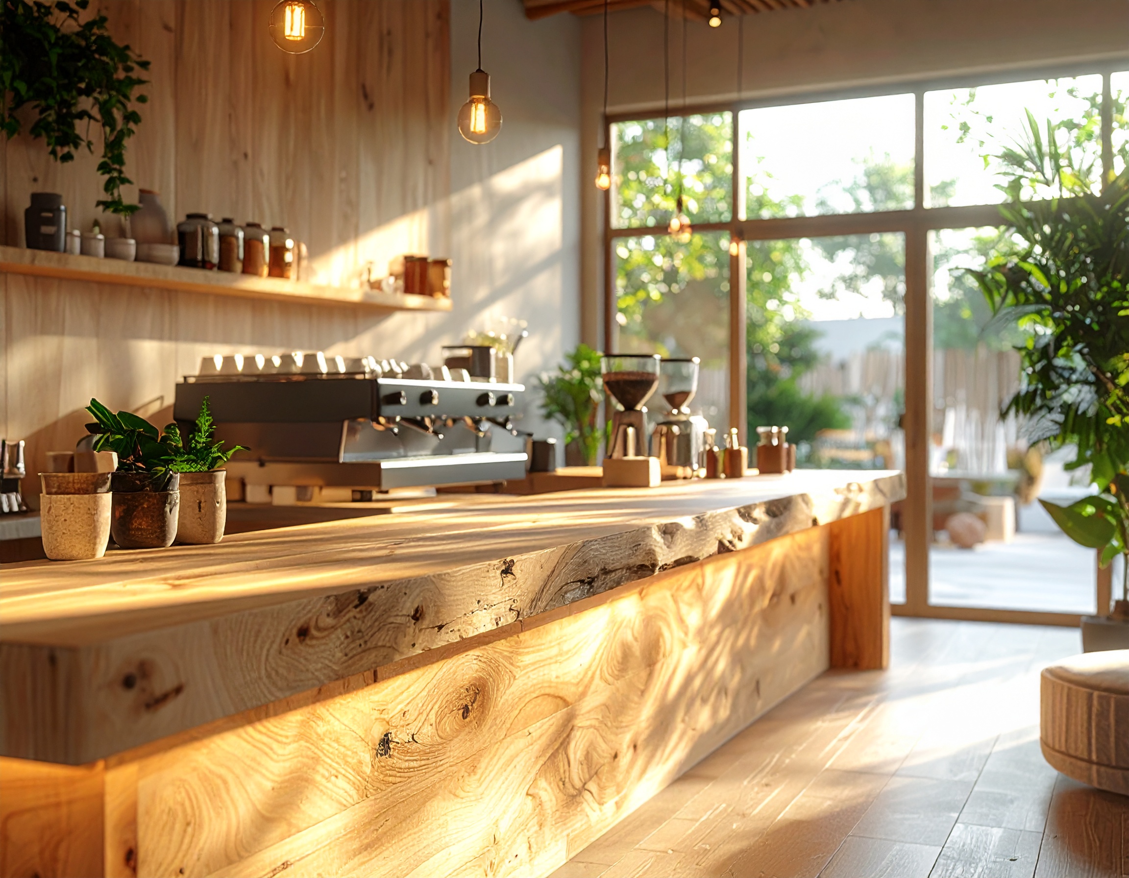 Quầy pha chế gỗ tự nhiên (4)