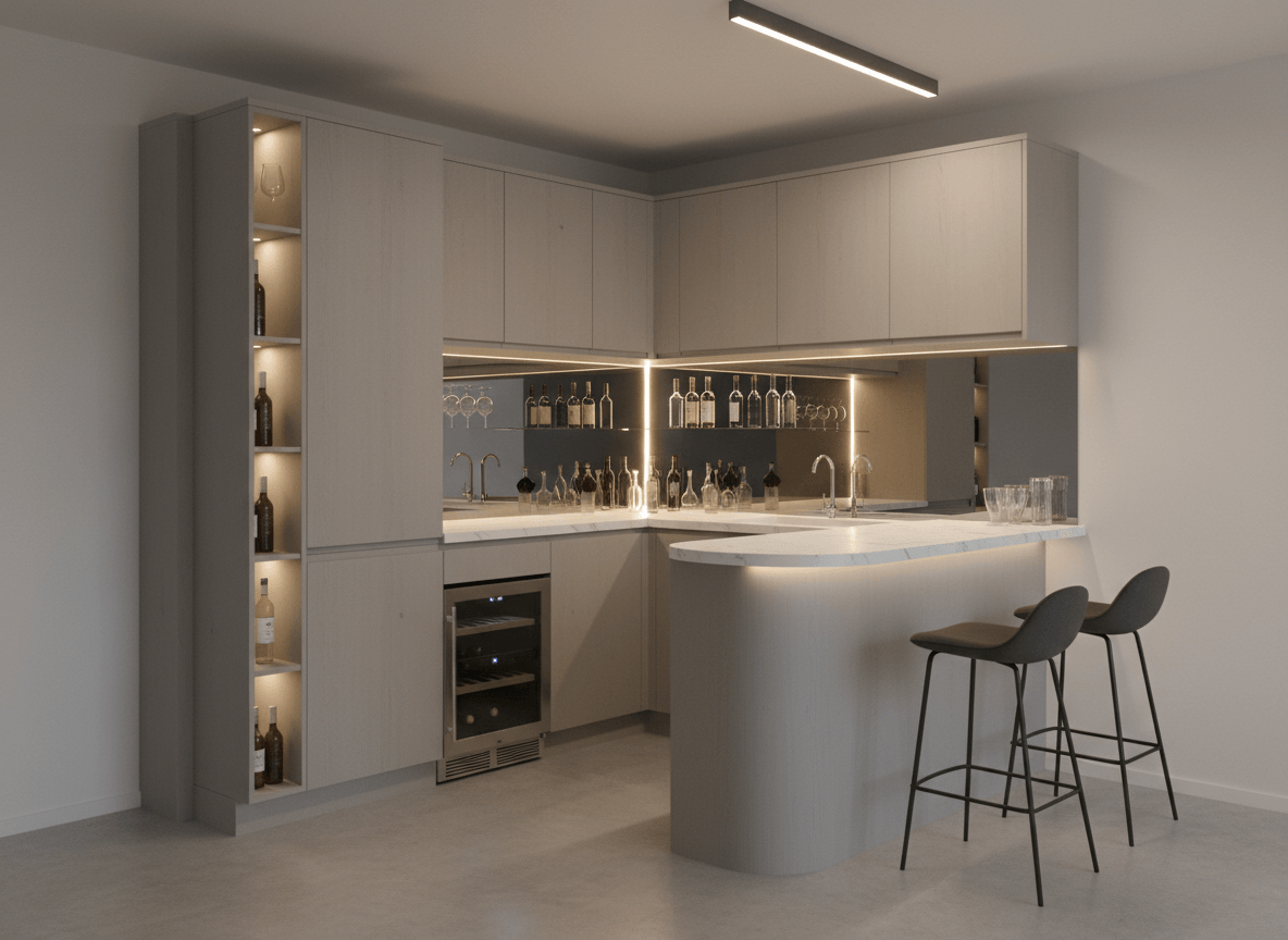 Quầy pha chế góc tường (1)