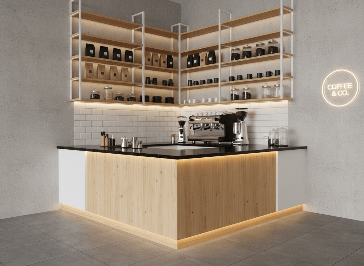 Quầy pha chế góc tường (4)