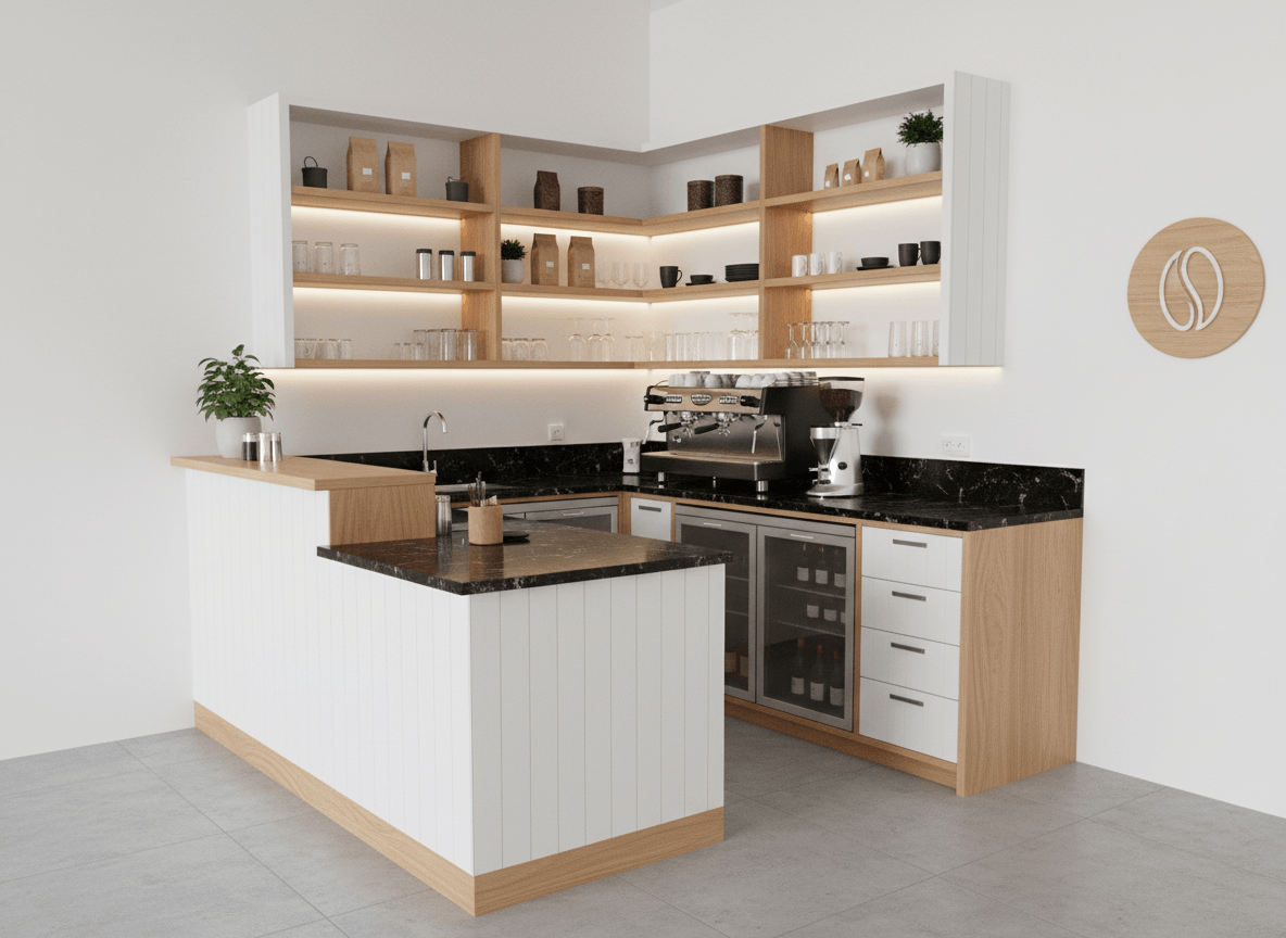 Quầy pha chế góc tường (5)