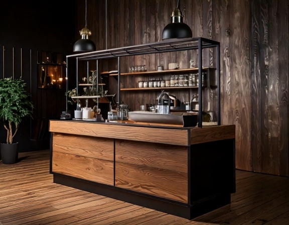 Quầy pha chế khung sắt (4)