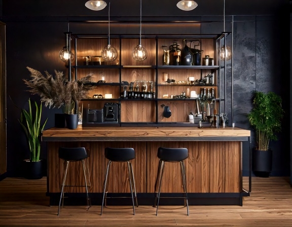 Quầy pha chế khung sắt (5)