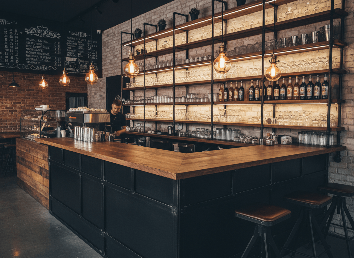 Quầy pha chế khung thép sơn tĩnh điện (2)