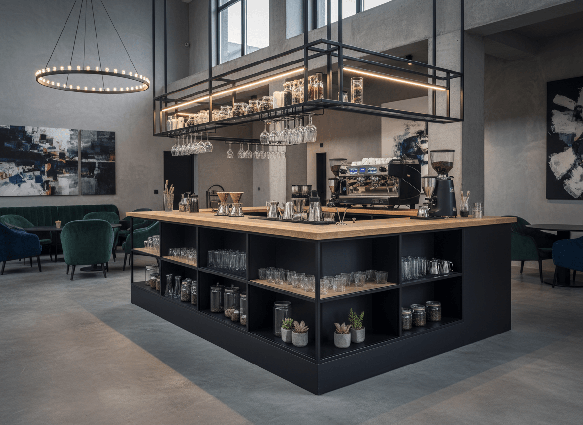 Quầy pha chế khung thép sơn tĩnh điện (5)