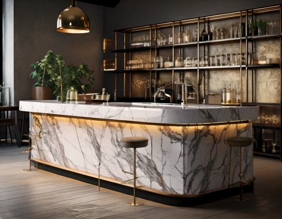 Quầy pha chế mặt đá (4)