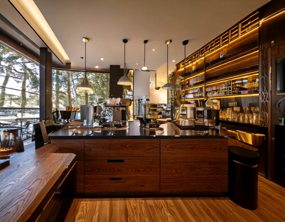 Quầy pha chế mặt kính (2)