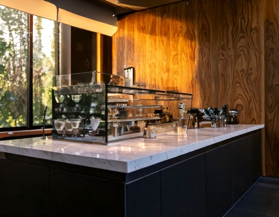 Quầy pha chế mặt kính (3)