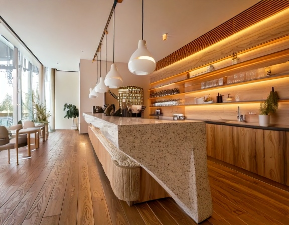 Quầy pha chế nhà hàng (3)