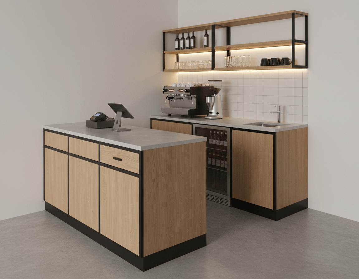 Quầy pha chế nhỏ gọn (4)