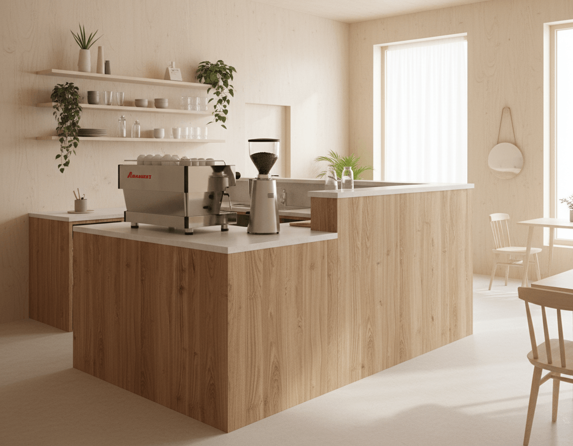 Quầy pha chế nhỏ gọn (5)