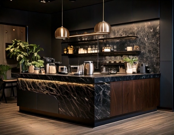 Quầy pha chế quán cafe (2)