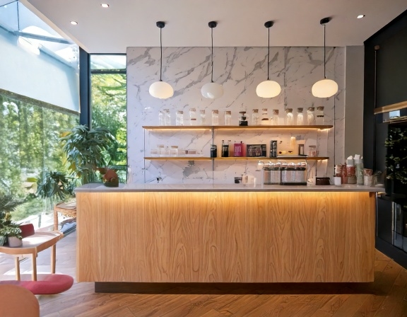 Quầy pha chế quán trà sữa (2)