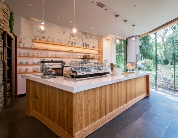 Quầy pha chế quán trà sữa (3)