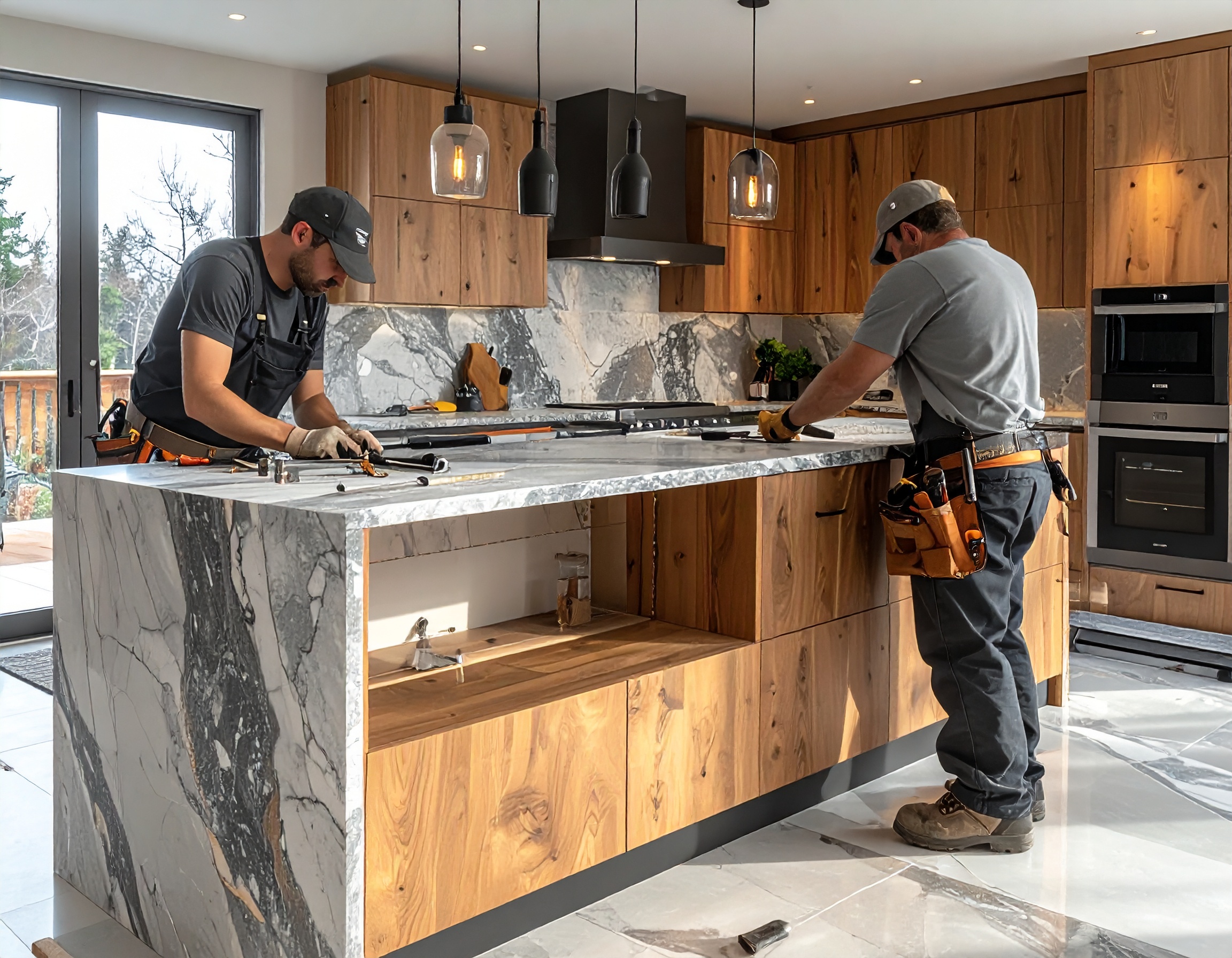 Thi công ốp đá mặt bếp (5)