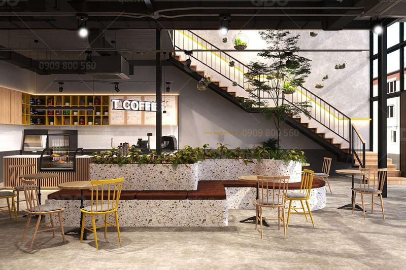 Quầy cafe tân cổ điển