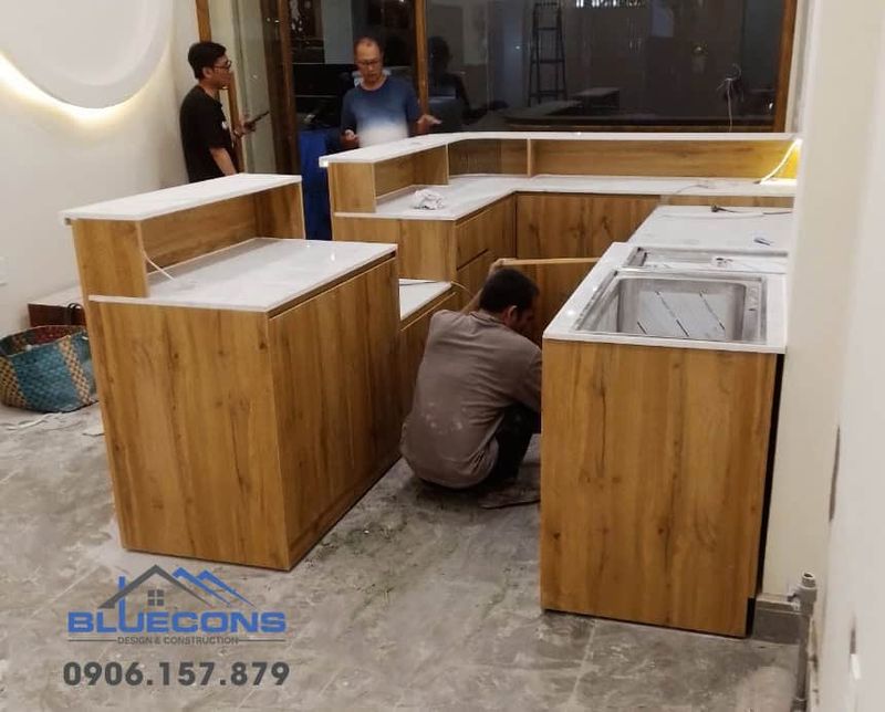 Hình ảnh dự án thi công quầy bar <a rel=