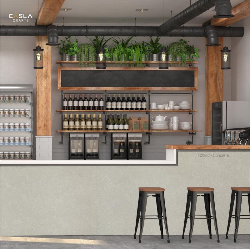 quầy bar ốp đá granite