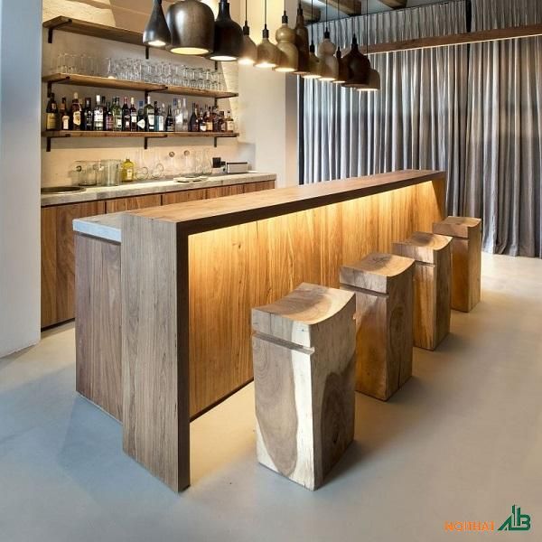 Quầy bar chữ I 2m