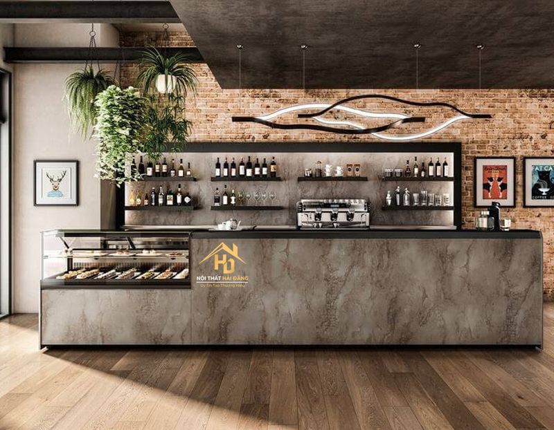 Quầy bar cafe đẹp